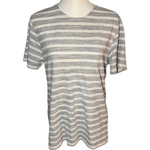 Anti Blue Women’s Large Striped Pocket Tunic Short Sleeve Crew Neck‎
